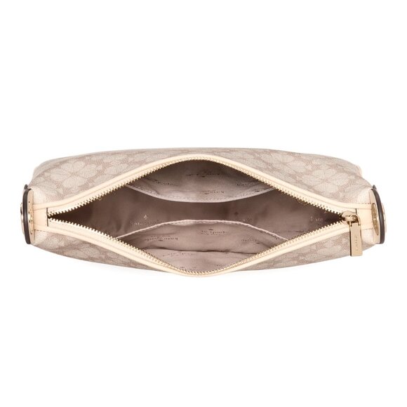 New Kate Spade Signature Spade Flower Large Crossbody Dark Beige Multi - Picture 4 of 5